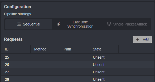 Adding requests to an HTTP Pipeline.